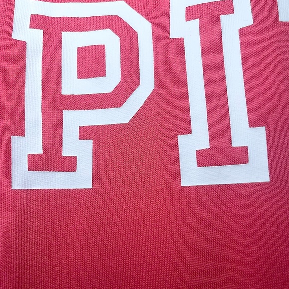 PINK Victoria's Secret Coral Pink Perfect Pullover Lightweight Sweatshirt - Picture 11 of 17